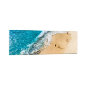 Quadro em vidro - E depois o sol, a praia… - 160x50 cm