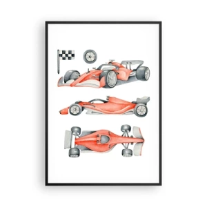 Pôster com moldura preta - Persiga seu sonho - 70x100 cm