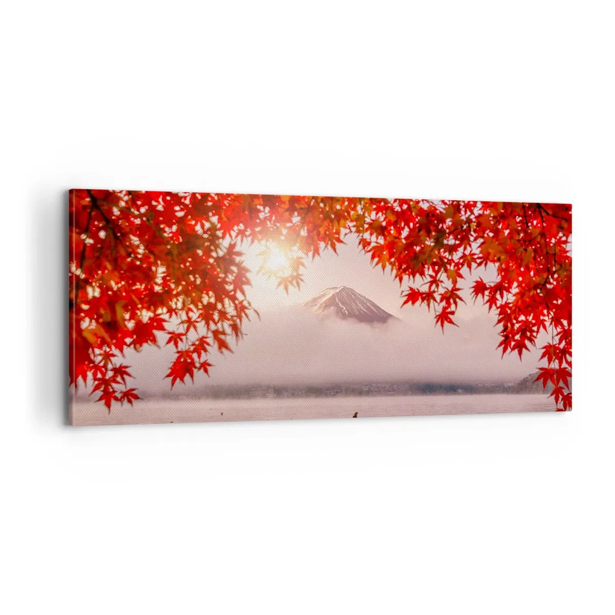 Quadro em tela - No clima japonês - 100x40 cm