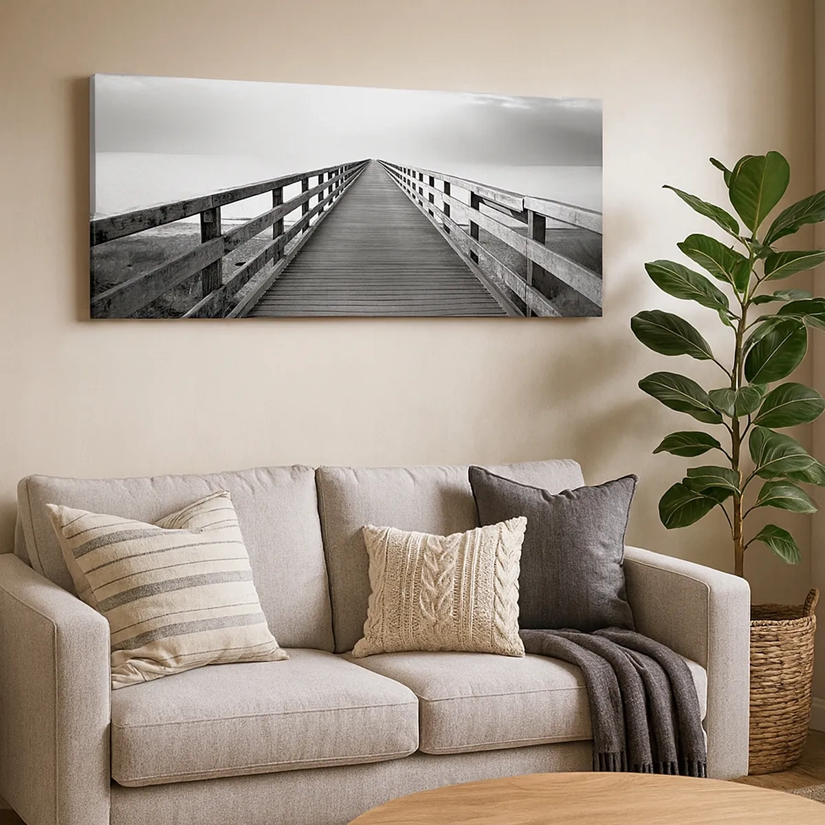 Quadro em tela - Para longe... - 30x30 cm