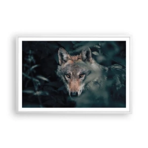 Pôster em moldura branca - Caçador - 91x61 cm