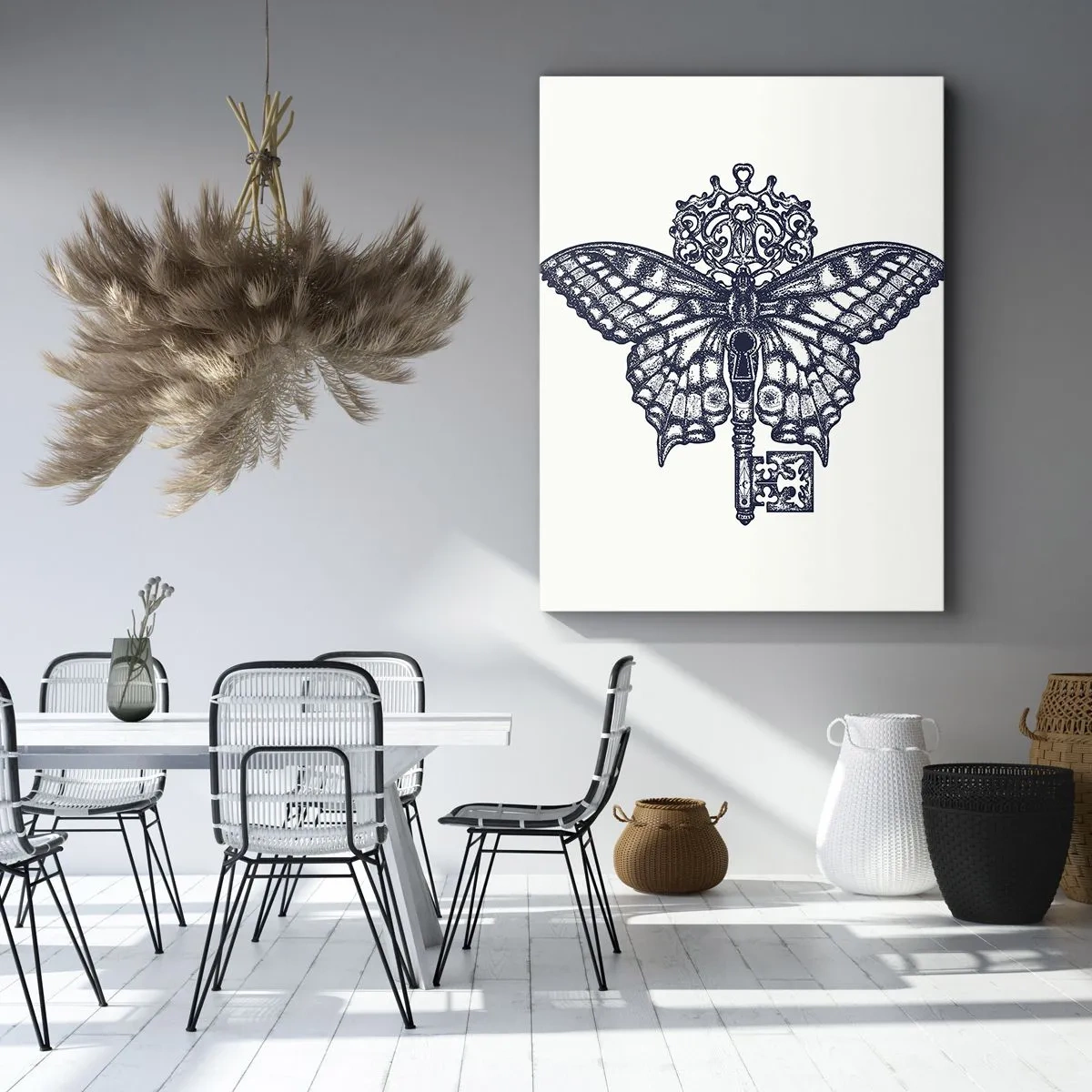 Quadro em tela - Todos os mistérios do coração - 45x80 cm