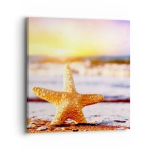 Quadro em tela - Presente do mar - 40x40 cm