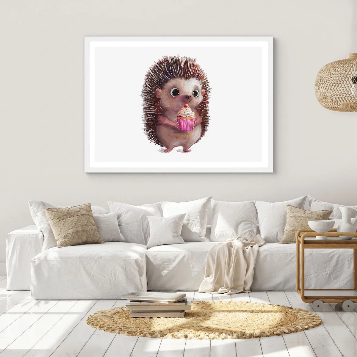 Pôster em moldura branca - A celebração é diária - 70x50 cm