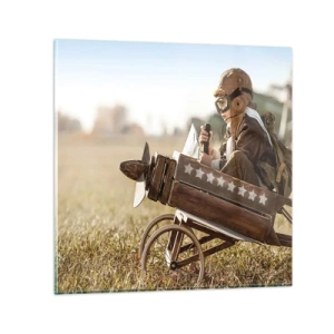 Quadro em vidro - O início rumo a um sonho - 50x50 cm