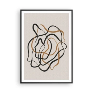 Pôster com moldura preta - Tudo deu errado - 70x100 cm