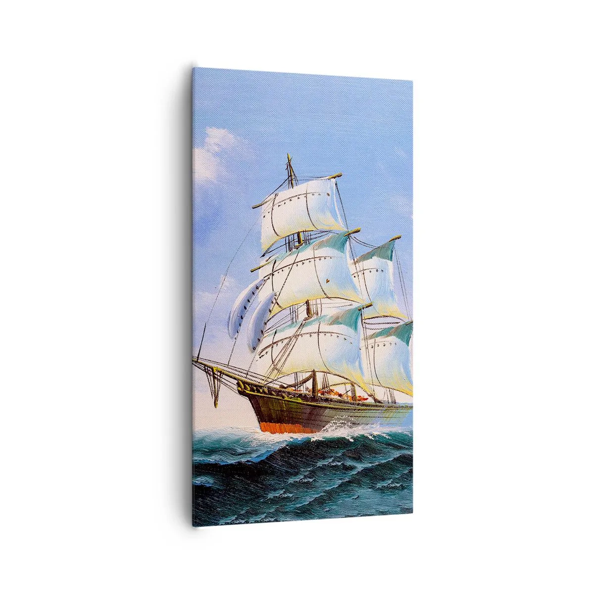 Quadro em tela - Orgulhosamente com o vento - 65x120 cm