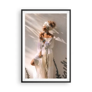 Pôster com moldura preta - O sol e a garota - 61x91 cm