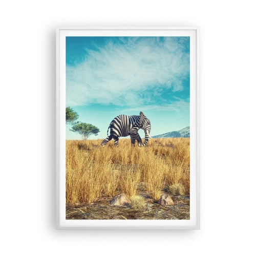 Pôster em moldura branca - Cinza não está mais na moda - 70x100 cm