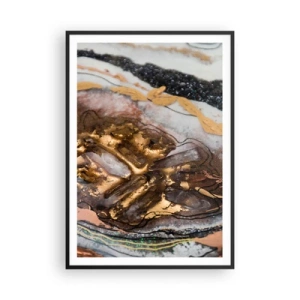 Pôster com moldura preta - O elemento terra - 70x100 cm