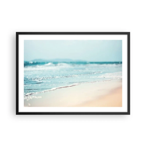 Pôster com moldura preta - Calor e ruído - 70x50 cm