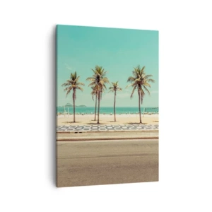 Quadro em tela - Em guarda da praia - 50x70 cm