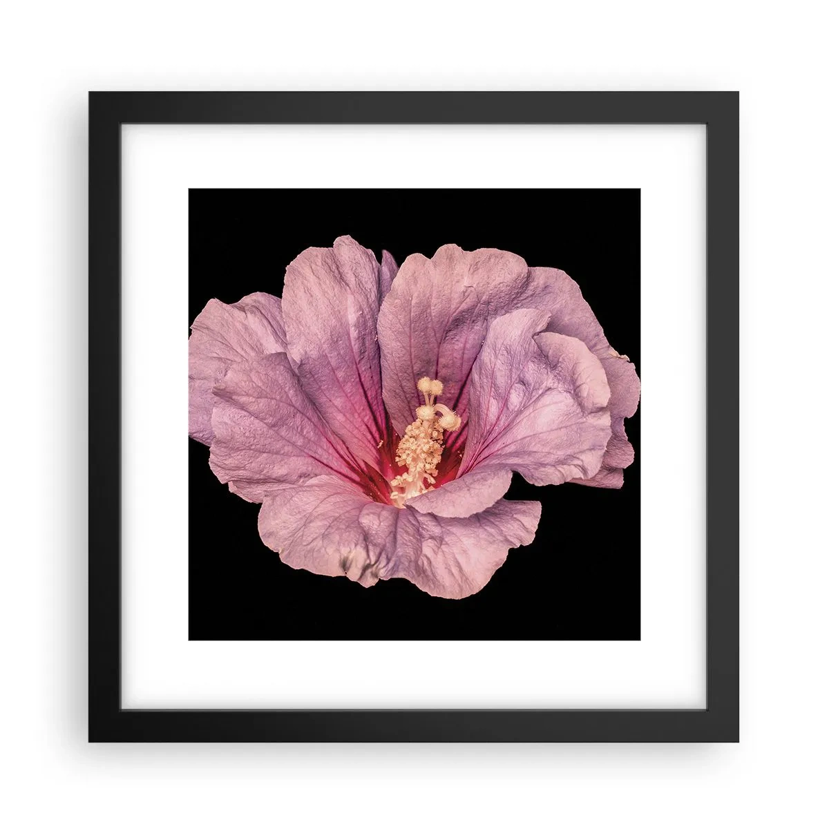 Pôster com moldura preta - Direto para o coração - 30x30 cm