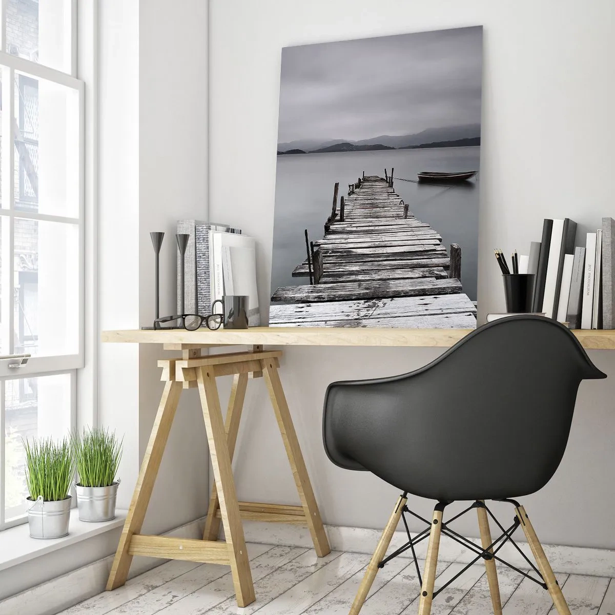 Quadro em vidro - Amanhã pode ir - 70x100 cm