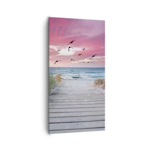 Quadro em tela - Impressão do Báltico - 65x120 cm