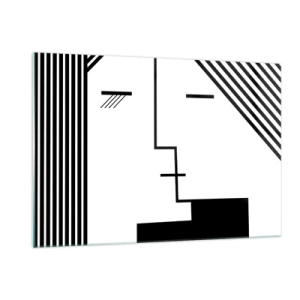 Quadro em vidro - Apenas um beijo - 120x80 cm