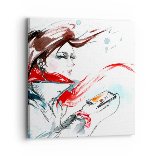 Quadro em tela - Algo está a tocar dentro de mim - 40x40 cm