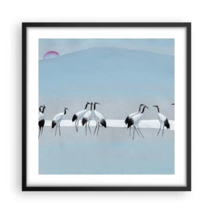 Pôster com moldura preta - Depois de um dia quente - 50x50 cm