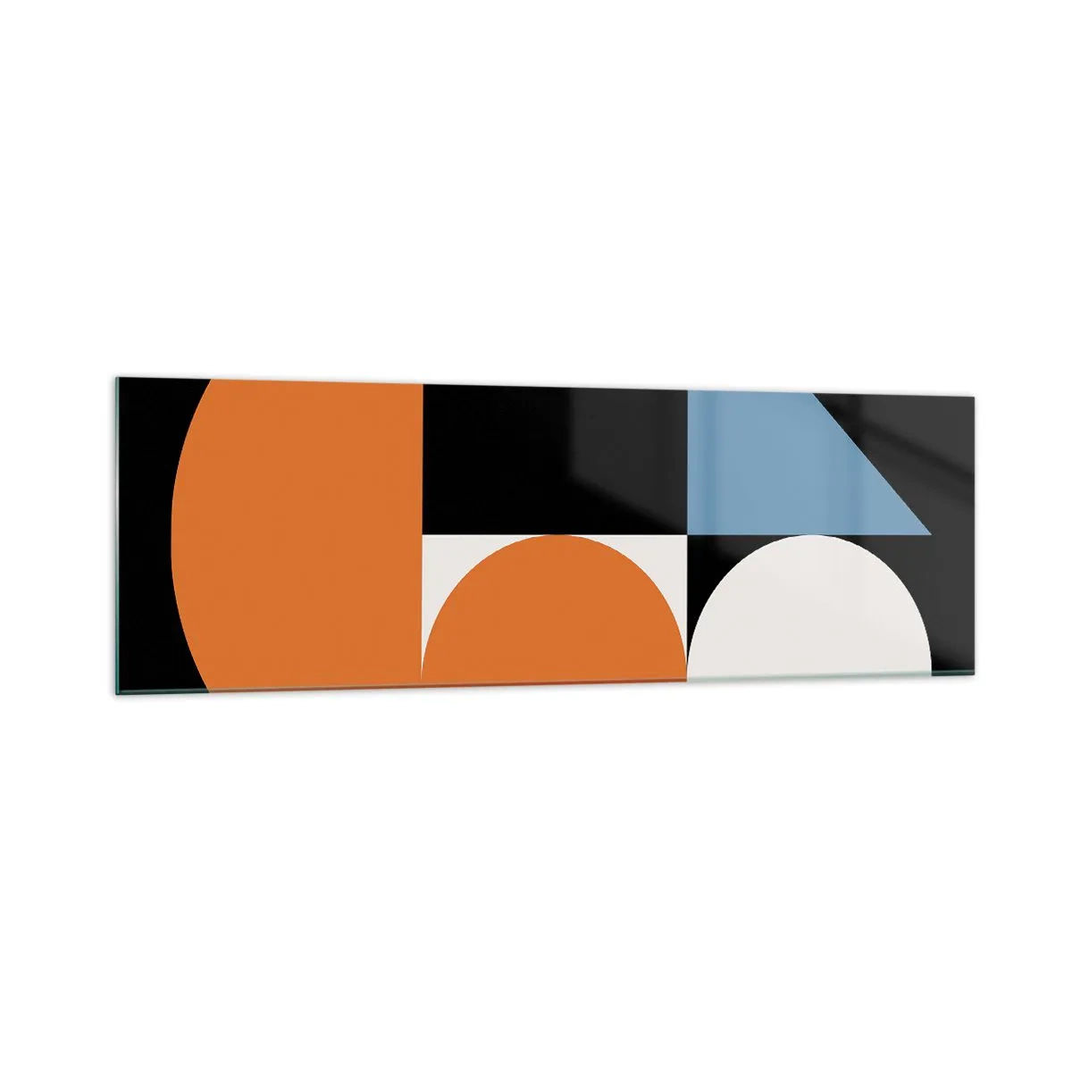 Quadro em vidro - Disposição das figuras - 160x50 cm