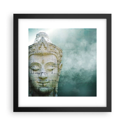 Pôster com moldura preta - Em busca da luz - 30x30 cm