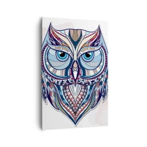 Quadro em tela - Coruja ornamental requintada - 80x120 cm
