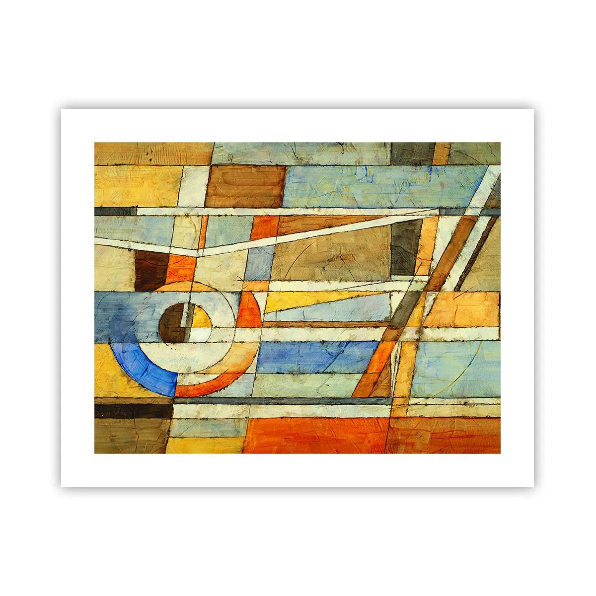Pôster - Cubismo em construção - 50x40 cm