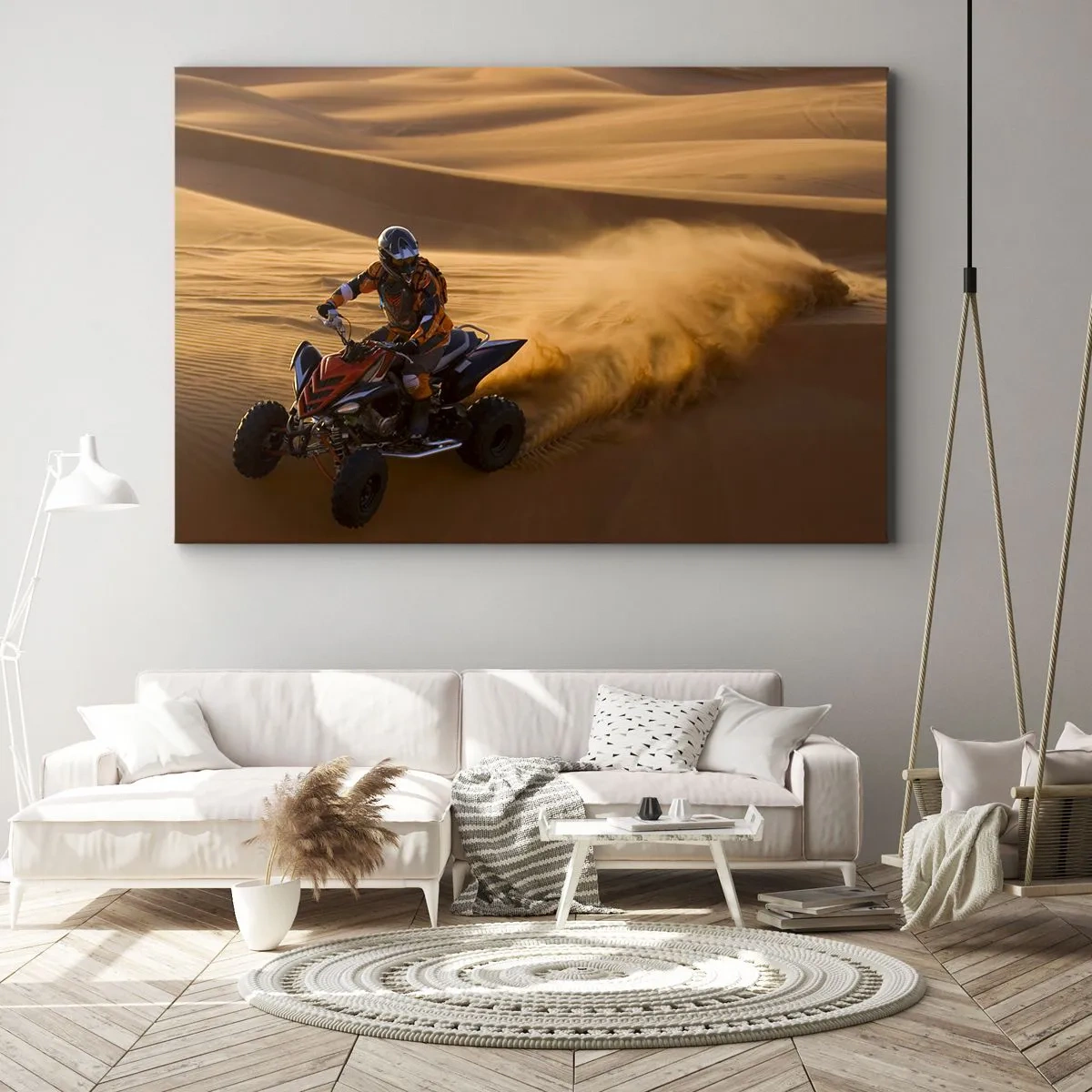 Quadro em tela - Nas ondas de areia - 120x80 cm