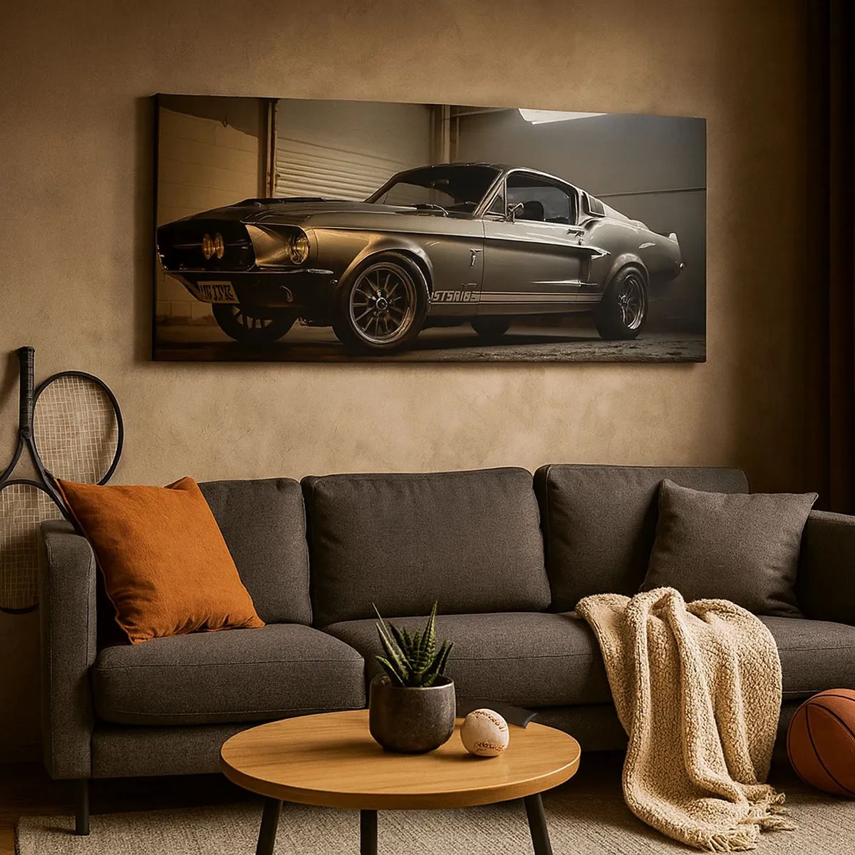 Quadro em tela - De volta ao passado - 100x40 cm