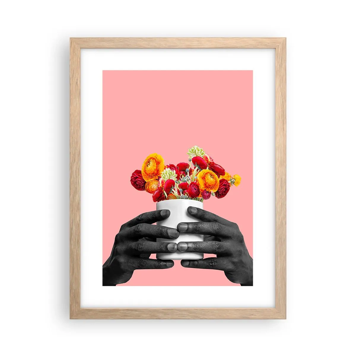 Pôster com moldura de carvalho claro - A apoteose da vida - 30x40 cm