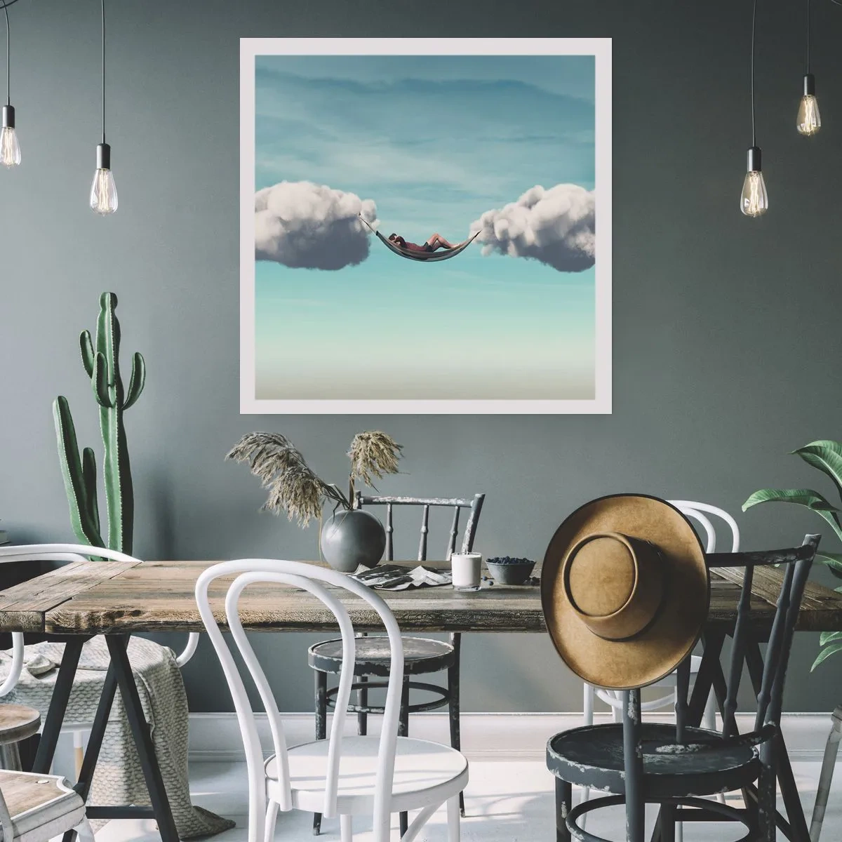 Pôster - A felicidade do momento - 60x60 cm