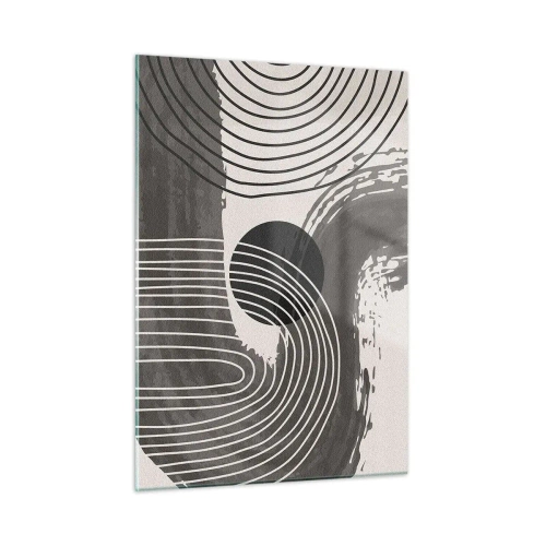 Quadro em vidro - O oval vence - 50x70 cm