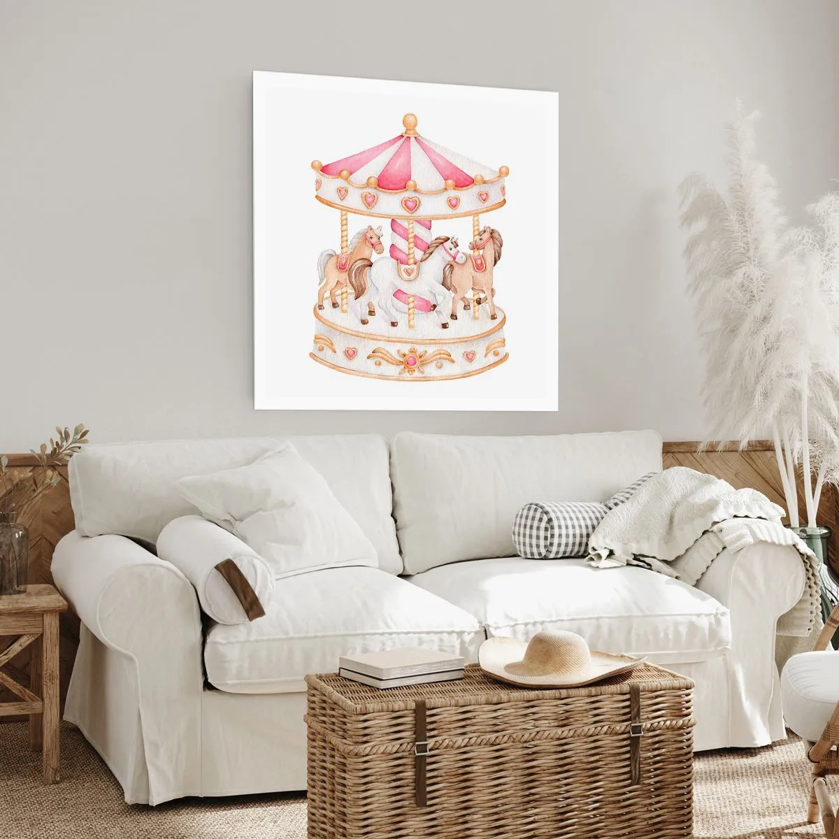 Pôster - O doce mundo da infância - 40x40 cm