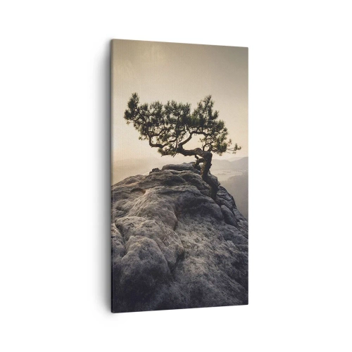 Quadro em tela - A vida ganha sempre - 45x80 cm