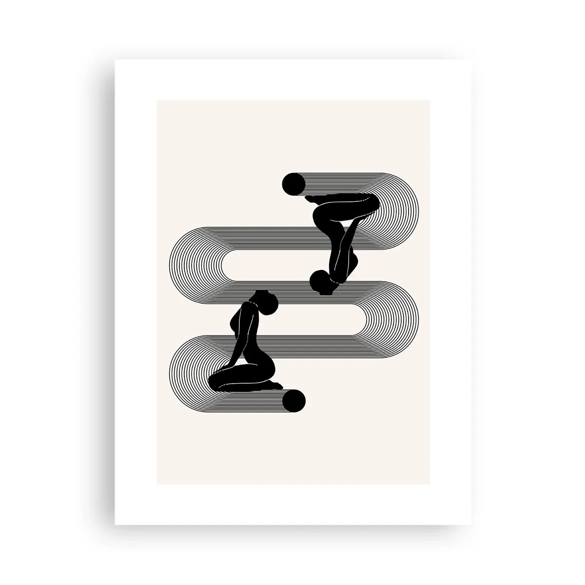 Pôster - Simetria sensual - 30x40 cm