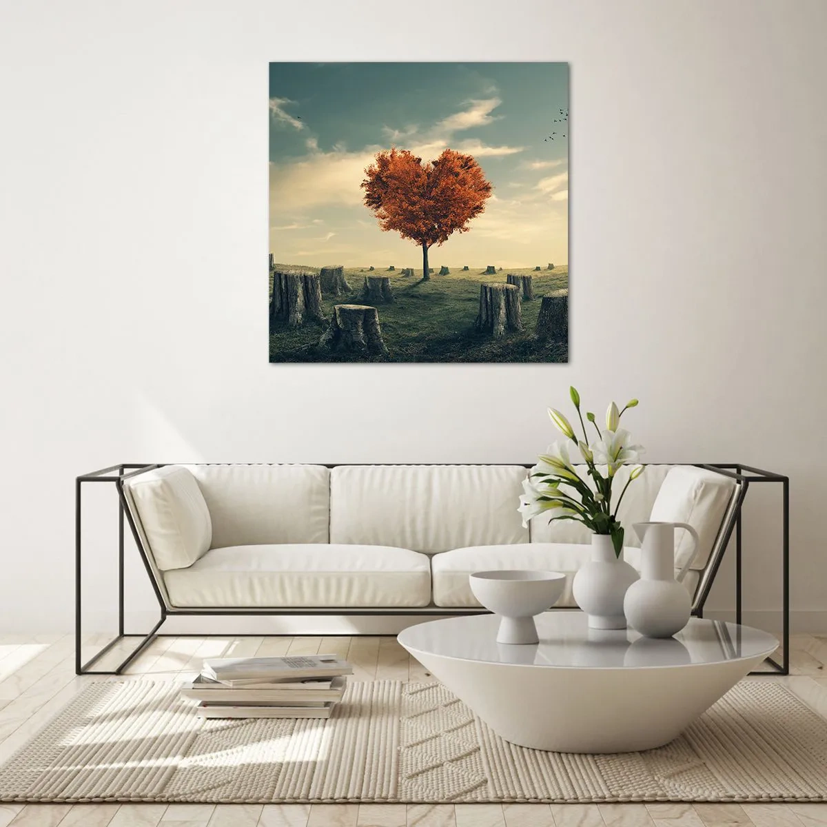 Quadro em vidro - Ainda há esperança - 60x60 cm