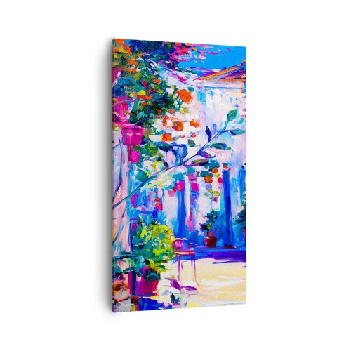 Quadro em tela - Impressão - rua italiana - 55x100 cm