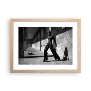 Pôster com moldura de carvalho claro - Elegância urbana - 40x30 cm
