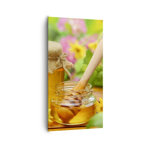 Quadro em tela - Doce e floral - 65x120 cm