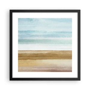 Pôster com moldura preta - Serenidade - 40x40 cm