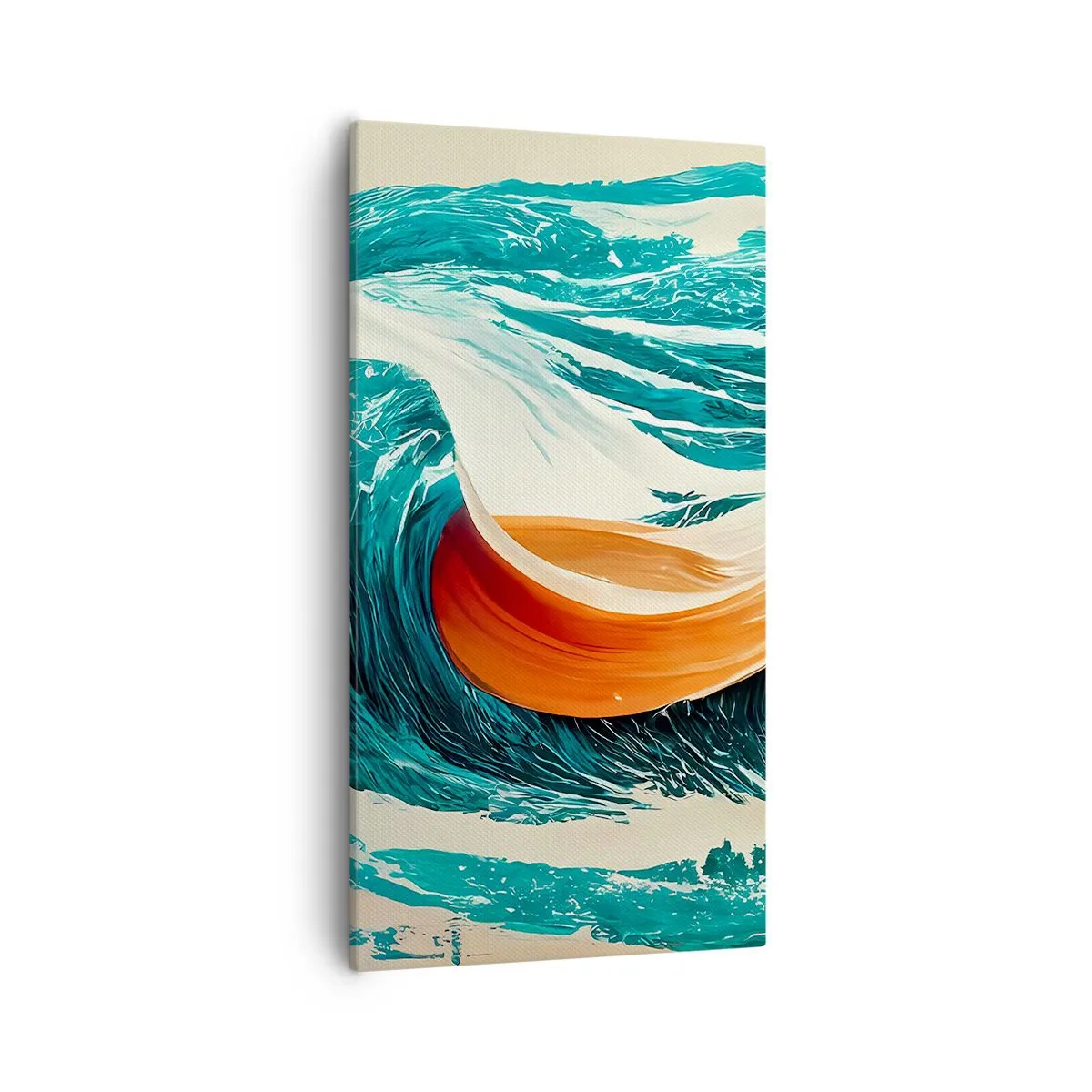 Quadro em tela - O sonho de um surfista - 55x100 cm
