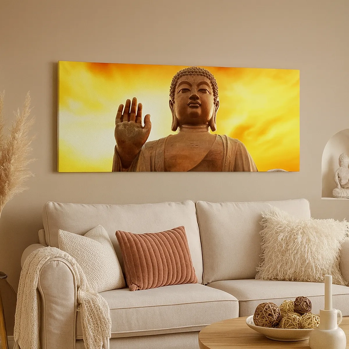 Quadro em tela - Paz do mundo - 30x30 cm