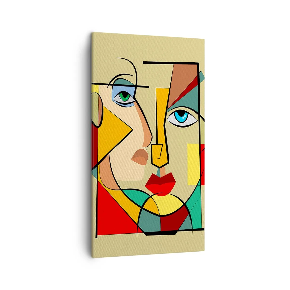 Quadro em tela - Casal que combina - 45x80 cm