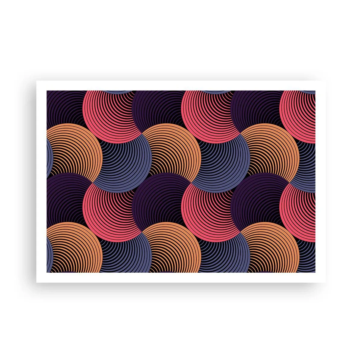 Pôster - Num ritmo circular - 100x70 cm
