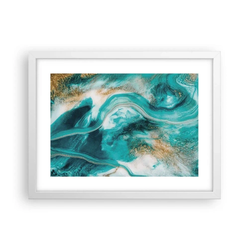 Pôster em moldura branca - Rio do Ouro - 40x30 cm