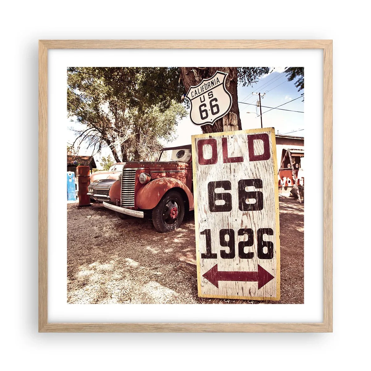 Pôster com moldura de carvalho claro - A lenda de uma província americana - 50x50 cm