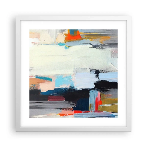 Pôster em moldura branca - Há um método? - 40x40 cm