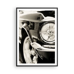 Pôster com moldura preta - Brilho permanente - 70x100 cm