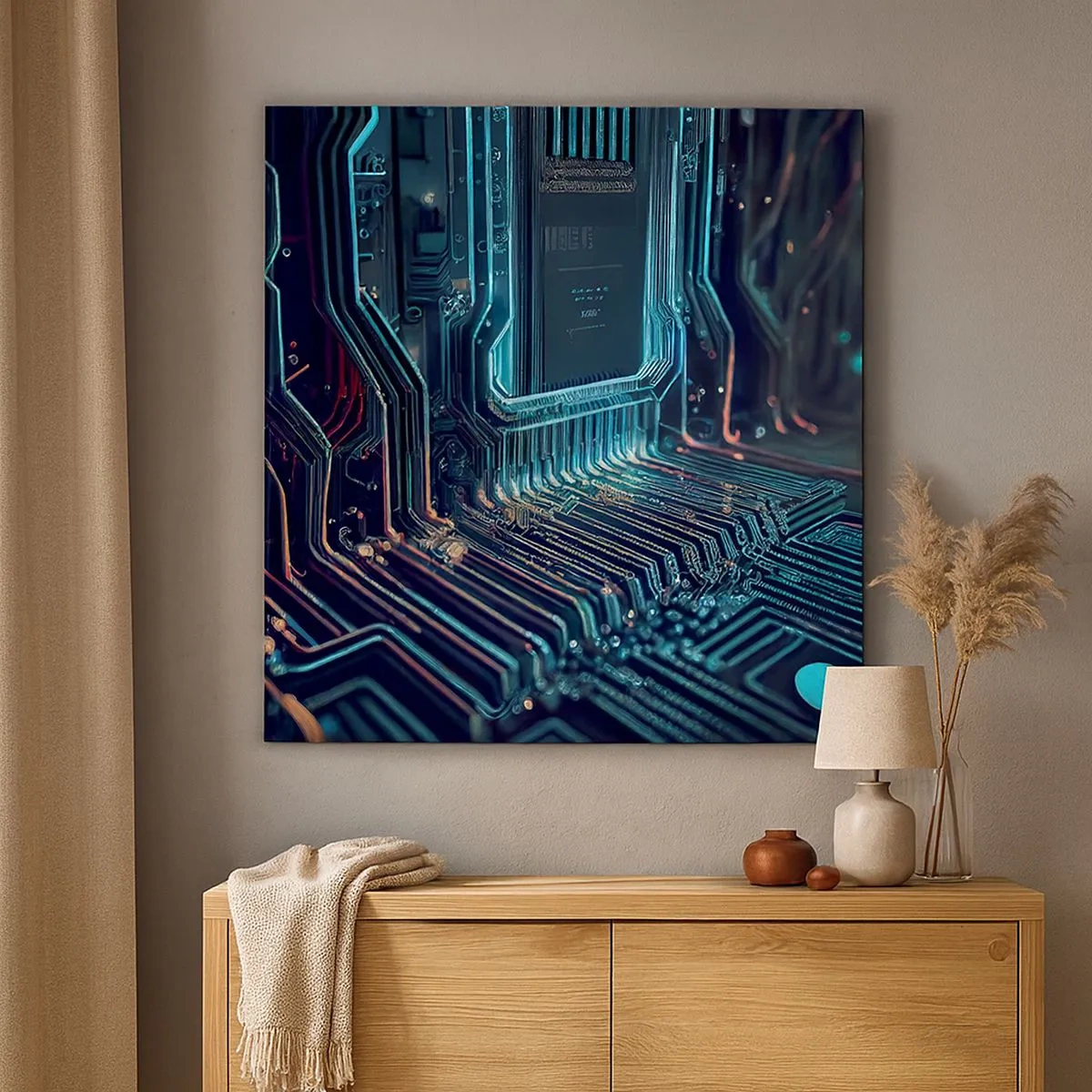 Quadro em tela - Só estou a pensar... - 30x30 cm