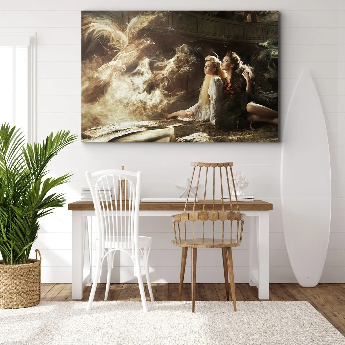 Quadro em tela - E a poesia nasceu - 100x70 cm