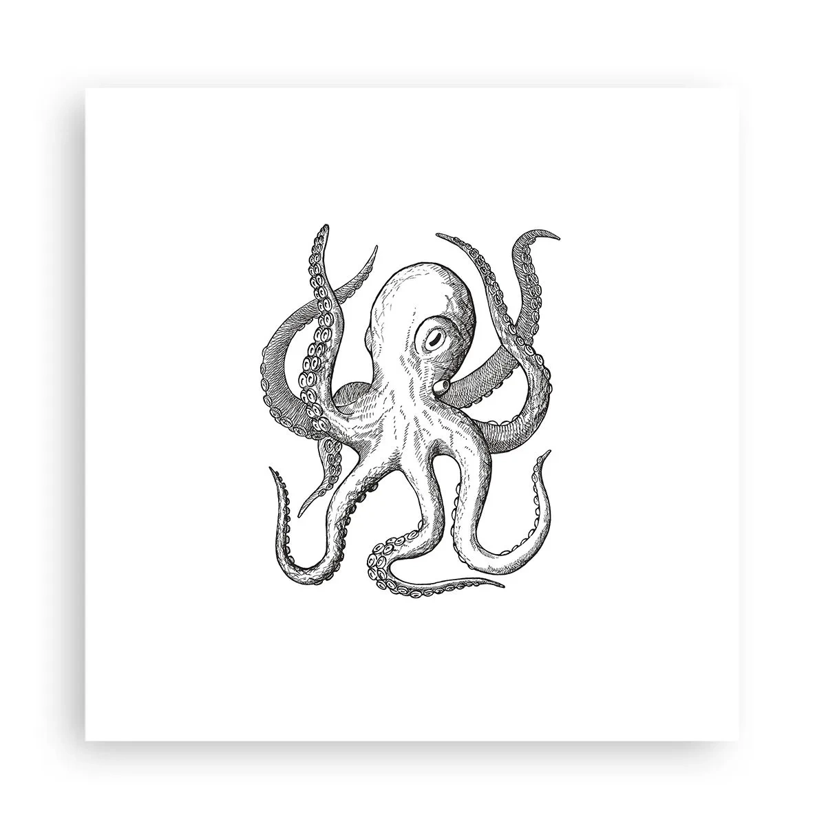 Pôster - Dançando com as ondas - 30x30 cm